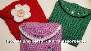 Tutorial uncinetto  Porta assorbenti da borsetta [upl. by Thorley]