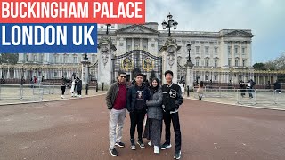 Kediaman Rumah Raja Inggris  Istana Buckingham Palace di London UK  Januari 2024 [upl. by Trometer]