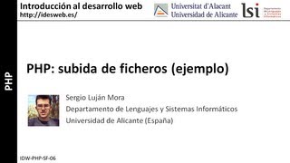 PHP subida de ficheros ejemplo [upl. by Niela]