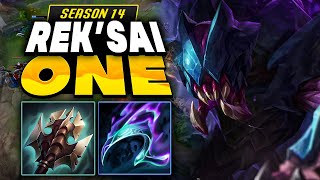 NEW S14 Reksai Jungle BUILD CARRY  Indepth Guide Rank 1 [upl. by Kcirdla]