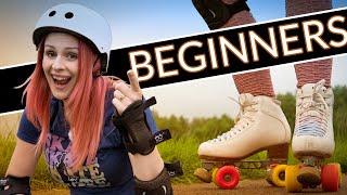 how to turn around on your rollerskates pt1  beginner roller skate tutorial [upl. by Atinreb]