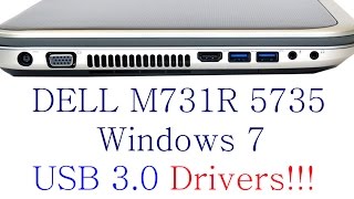 Dell M731R 17R 5735 USB 30 Drivers for Windows 7 [upl. by Oppen349]