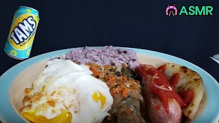 잡채밥 소세지 계란 만두 김 탐스 JAPCHAE RICE SAUSAGE MANDU TAMS ASMR MUKBNAG EATING SOUNDS [upl. by Odnomyar]