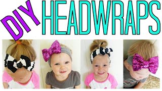 BABY HEADWRAP TUTORIAL  DIY HEADWRAPS  DIY BABY TURBAN [upl. by Radke]