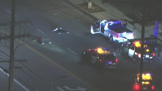 UHaul police chase suspects in custody after brief freeway pursuit in Los Angeles [upl. by Gebler]