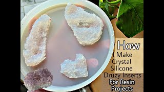 How to make Free Form Crystal Druzy mold inserts for Resin Coasters  How to Grow Crystals at home [upl. by Cristiano2]