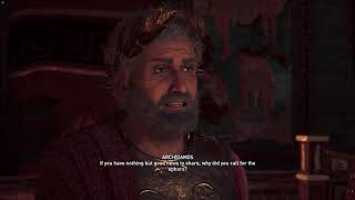 Assassins Creed Odyssey  How to accuse King Pausanias successfully with a proof [upl. by Eneleahs353]