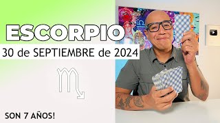 ESCORPIO  Horóscopo de hoy 30 de Septiembre 2024 [upl. by Beekman]