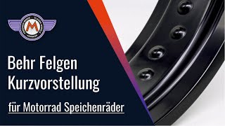 Behr Felgen für Motorrad Speichenräder [upl. by Humph755]