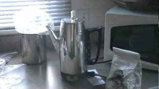 Coffee percolator from 1966 still in use 2010 [upl. by Xela]