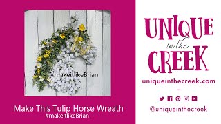 DIY Floral Horse Head Wreath on UITC Horse Board [upl. by Dlorad]