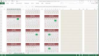 Custom Printable Calendar US in Excel [upl. by Wu]