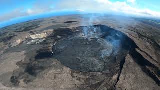 Kīlauea summit eruption overflight — June 8 2023 [upl. by Sukin]