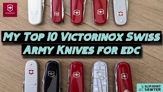 10 Best Victorinox Swiss Army Knives For EDC [upl. by Accem]