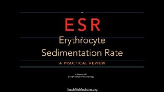 Erythrocyte Sedimentation Rate ESR [upl. by Hecklau]