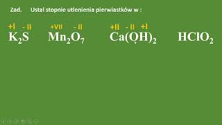 Obliczanie stopni utlenienia  ćwiczenia Jak obliczyć stopnie utlenienia [upl. by Nalrah]