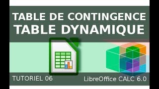 Tutoriel 6  Table de contingence avec la technique du tableau croisé dynamique [upl. by Huntingdon]