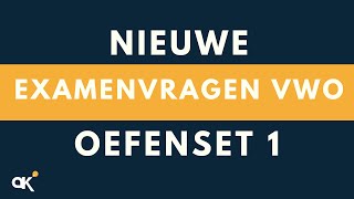 Vwo oefenset 1  nieuwe examenvragen [upl. by Lachance152]