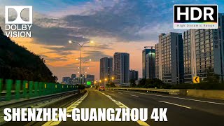 🇨🇳Driving in China driving from Shenzhen to Guangzhou via Dongguan｜4K HDR [upl. by Ahsitan]