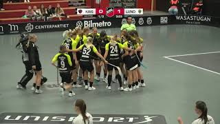 Highlights Svenska Superligan Dam KAIS Mora IF  IBK Lund [upl. by Awe84]