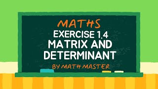 Class 9 Maths Matrix amp Determinant Ex 14 Questions 14  Urdu amp Hindi Explanation [upl. by Frayne255]