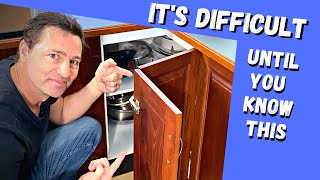 How to adjust a kitchen corner cabinet [upl. by Retepnhoj646]