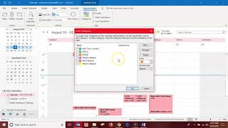 Outlook Calendar Categories and Recurring Events [upl. by Llemert]