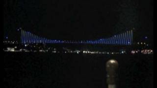 Bosphorus Bridge LED Lighting 2009 [upl. by Ettelegna]