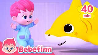 Five Little Baby Sharks sharkmonth  more Songs for Kids  Bebefinn Nursery Rhymes [upl. by Atteuqehs381]