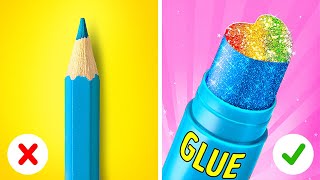 FANTASTIC SCHOOL HACKS FOR CREATIVE STUDENTS  Bright Ideas and Art Tricks by 123 GO Series [upl. by Cummins654]