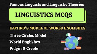 MCQs on kachrus model of world englishes  kachru model the three circles of english  Linguistics [upl. by Annagroeg]