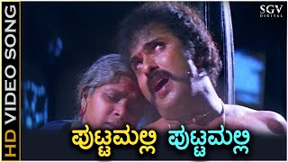 Puttamalli Puttamalli  Putnanja  HD Video Song  Ravichandran  Meena  Mano  Hamsalekha [upl. by Nicoline]