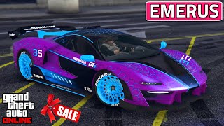 Progen Emerus Best Customization  SUPER Racing Build  Review  GTA 5 Online [upl. by Amalita]