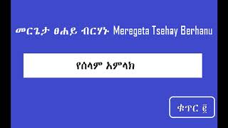 የሰላም አምላክ Yeselam Amelak መርጌታ ፀሐይ ብርሃኑ Meregeta Tsehay Berhanu [upl. by Preston272]