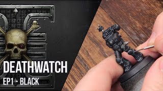 How To Paint Kill Team Deathwatch  Black Armour amp Edge Highlighting 101 [upl. by Coe]