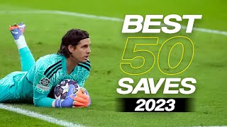 Best 50 Goalkeeper Saves 2023  HD 23 [upl. by Eixor]