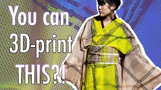 Create a 3D Printed Kimono in 26 DAYS  My Process Steps to 3D Print Fashion [upl. by Aikaz]