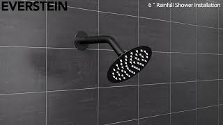 EVERSTEIN  SFS1058BK10 Dual Showerheads System with Slide Bar Arm Installation Guide Video [upl. by Eniowtna]