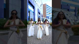 Celebrating the joy of onam through dance dance onam2024 infopark dancereels [upl. by Ailed]