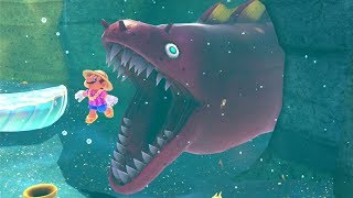 Super Mario Odyssey  All Seaside Kingdom Power Moons [upl. by Blen]