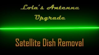 Antenna Upgrade Part 1 Remove King Dome Satellite Dish [upl. by Einahpad]