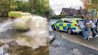 Emergency Services vs Flooded Rufford Ford The Police Become A FAIL Victim And More [upl. by Adali292]