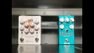 Ambient Shootout Keeley Caverns vs Wampler Pedals Ethereal [upl. by Noland60]