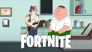 Peter Griffin le pide consejos a Miaúsculos para ponerse en forma  Corto híbrido de Fortnite [upl. by Brosy]