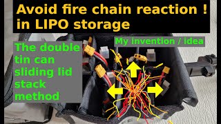 Concept Double can method avoids fire chain reactions in LIPO storage  Easy to realize [upl. by Arocat]