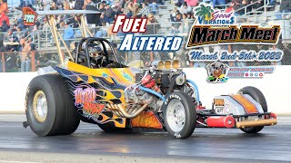 Nitro Fuel Altered At The 65th March Meet  Famoso Dragstrip  Drag Racing  2023 [upl. by Varuag]