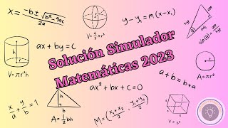 Ejemplos examen de admisión Matemáticas USAC Solución Simulador Matemáticas 2023 [upl. by Nwahsed459]