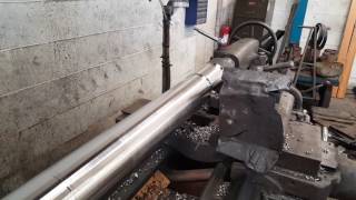 Double tool turning Inconel 718 forged bar [upl. by Carbrey]