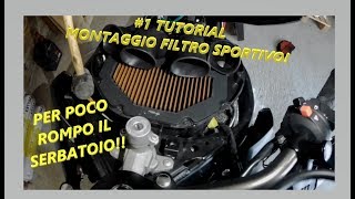 COME MONTARE IL FILTRO ARIA SPORTIVOTUTORIAL [upl. by Galvin]