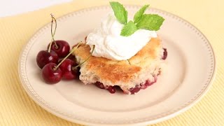 Homemade Cherry Cobbler Recipe  Laura Vitale  Laura in the Kitchen Episode 813 [upl. by Gairc]